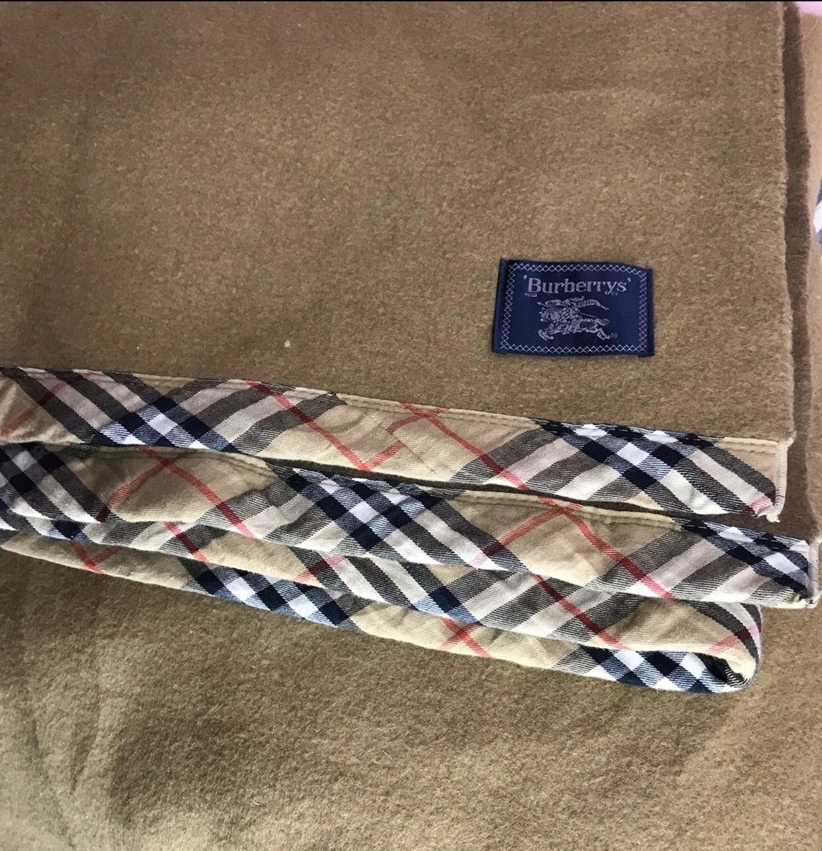 Burberry × Burberry Prorsum 🔥Vintage Burberrys Wool Queen Fitted Blanket Size ONE SIZE - 2 Thumbnail