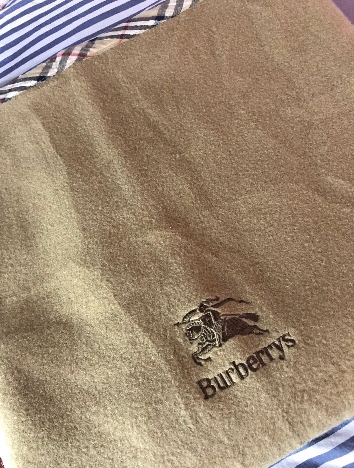 Burberry × Burberry Prorsum 🔥Vintage Burberrys Wool Queen Fitted Blanket Size ONE SIZE - 5 Thumbnail