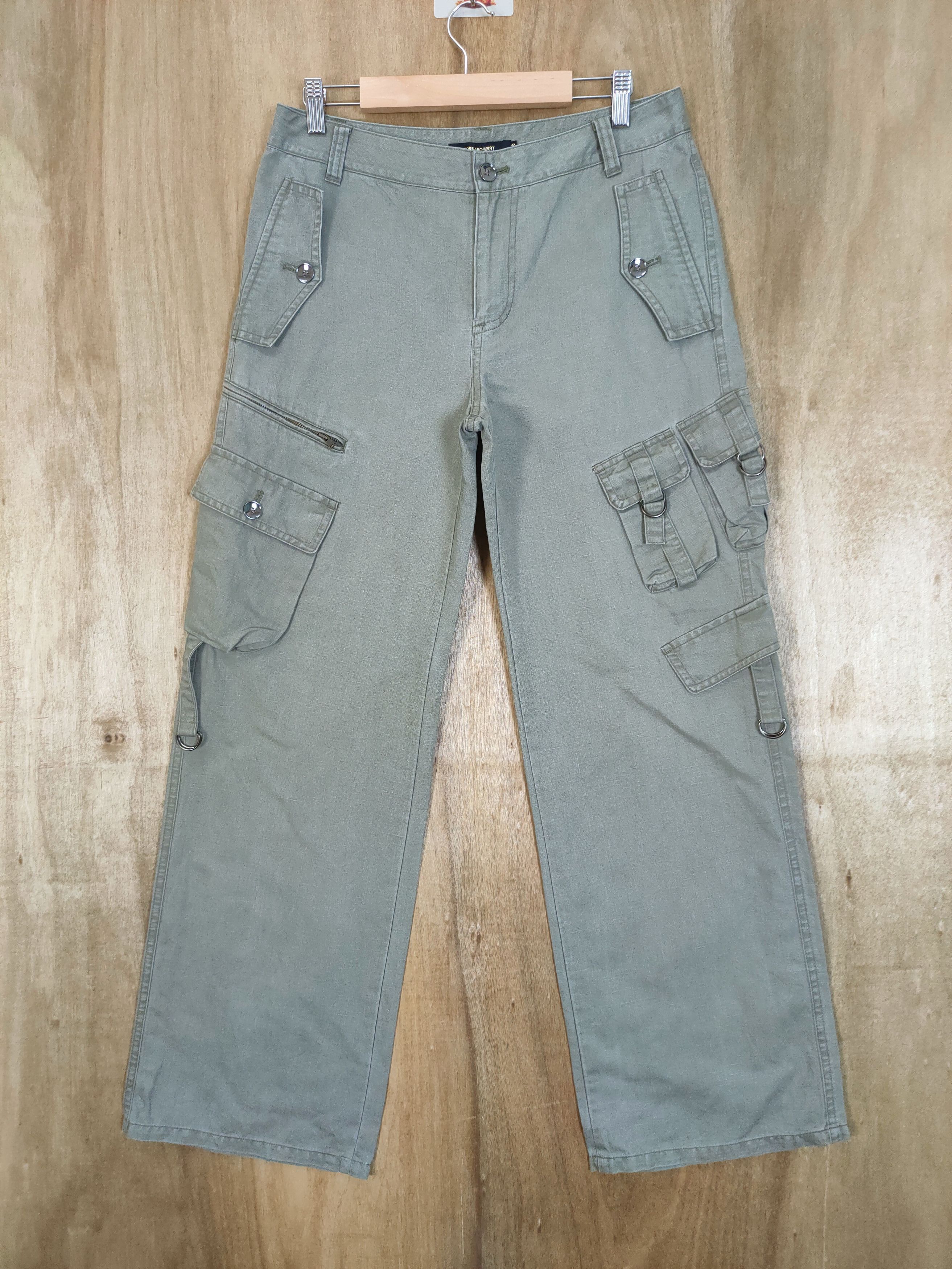 tornado mart coated flare cargo pants Archive 00s Tornado Mart
