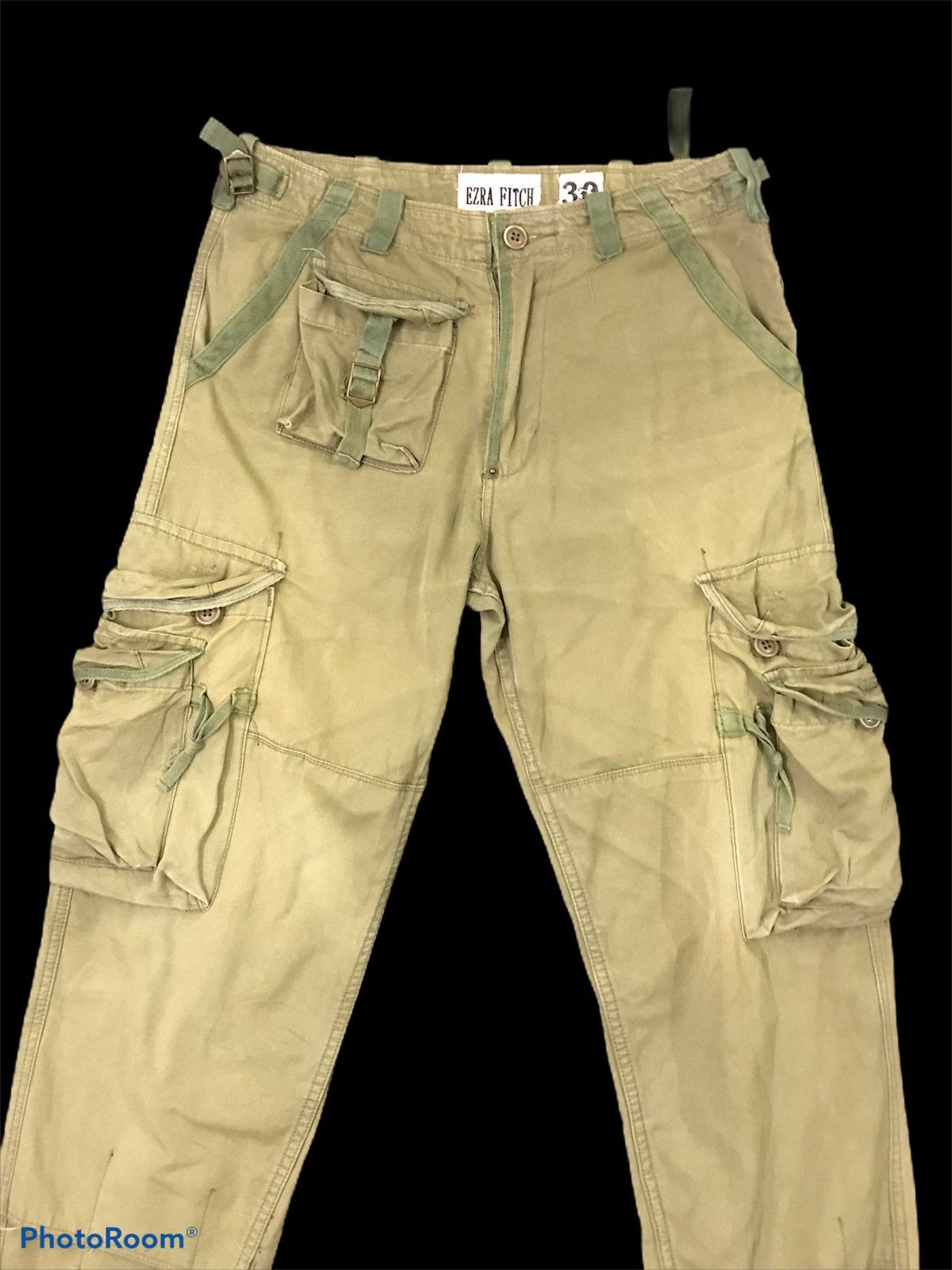 Japanese Brand × Vintage Ezra Fitch 3D Cargo Tactical Multi Pocket Parachute Pants Size US 32 / EU 48 - 3 Thumbnail