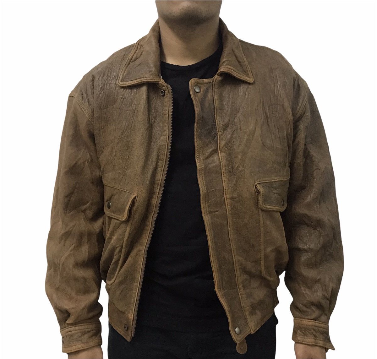 Vintage Vintage Brixton Leather Flying Jacket Size US L / EU 52-54 / 3 - 3 Thumbnail