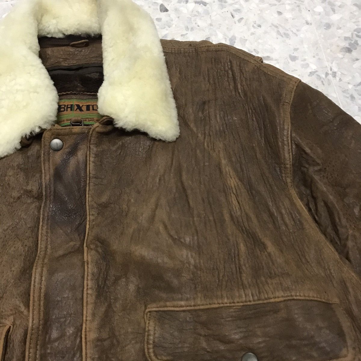 Vintage Vintage Brixton Leather Flying Jacket Size US L / EU 52-54 / 3 - 8 Thumbnail