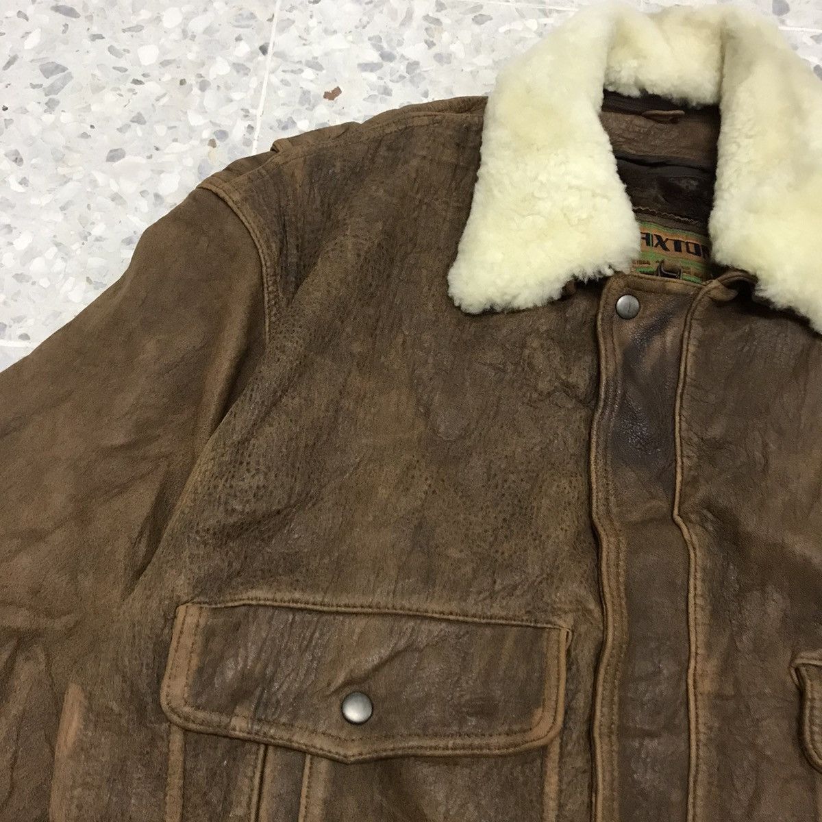 Vintage Vintage Brixton Leather Flying Jacket Size US L / EU 52-54 / 3 - 7 Thumbnail