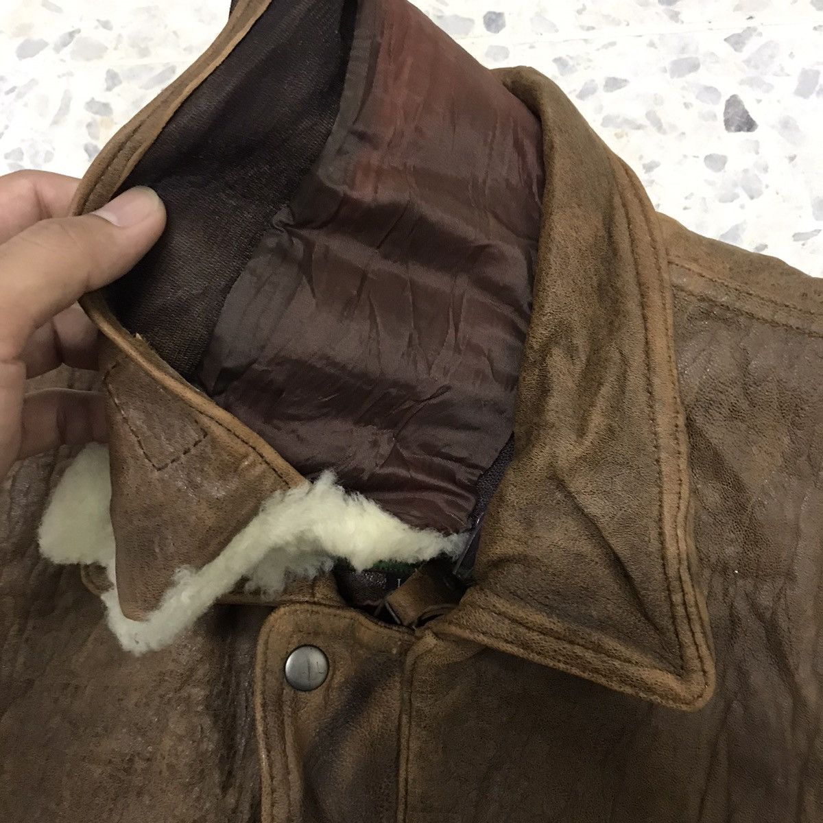 Vintage Vintage Brixton Leather Flying Jacket Size US L / EU 52-54 / 3 - 12 Thumbnail