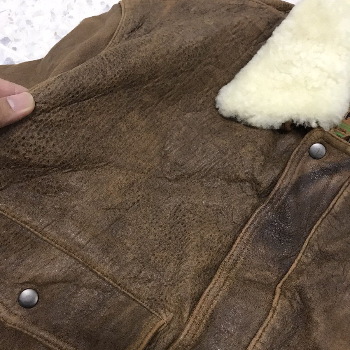 Vintage Vintage Brixton Leather Flying Jacket Size US L / EU 52-54 / 3 - 10 Thumbnail