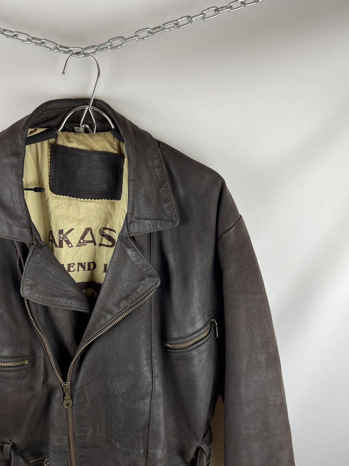 Vintage Akaso vintage 80s 90s military very rare genuine leather Size US XL / EU 56 / 4 - 5 Thumbnail