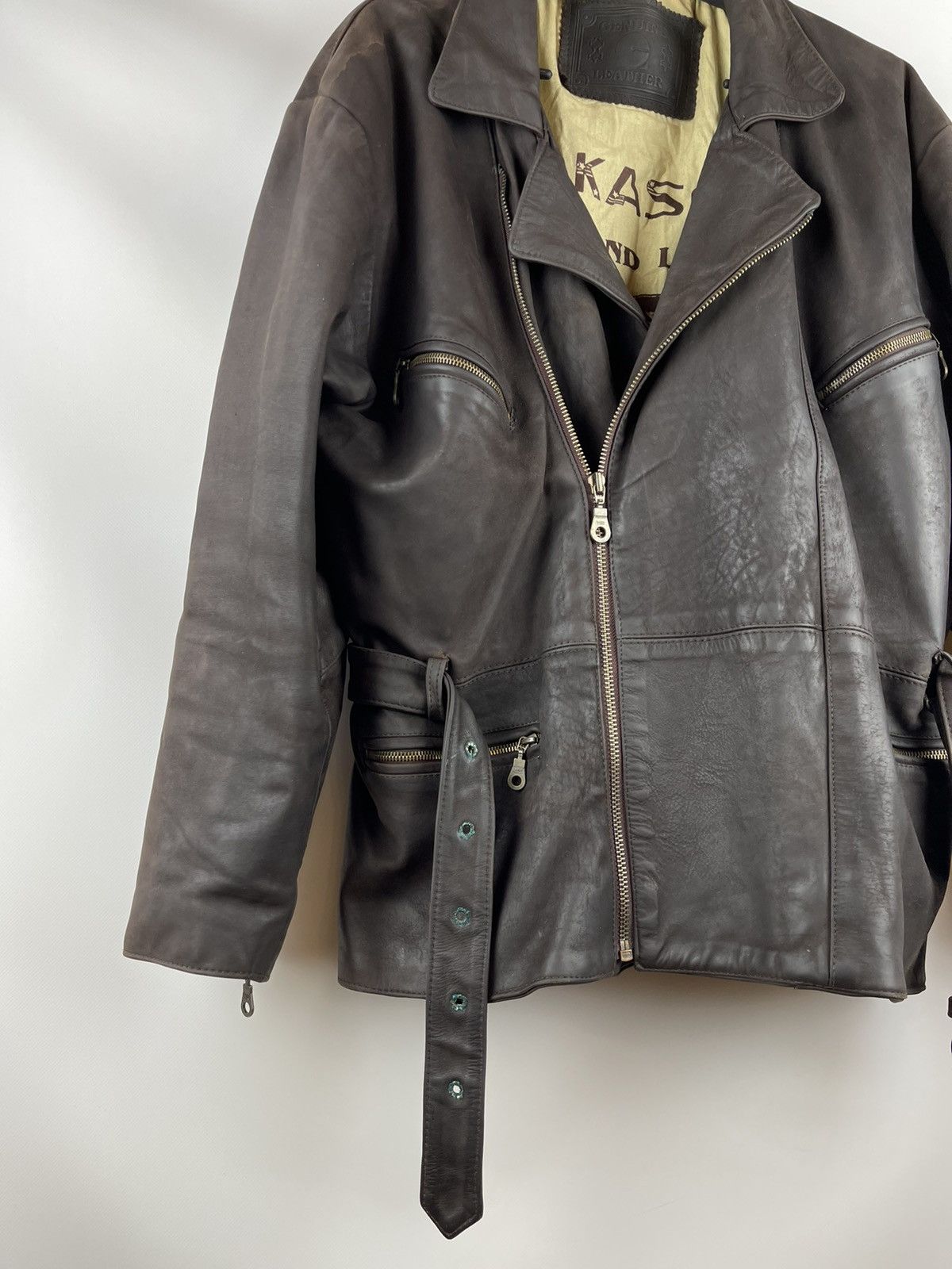 Vintage Akaso vintage 80s 90s military very rare genuine leather Size US XL / EU 56 / 4 - 7 Thumbnail