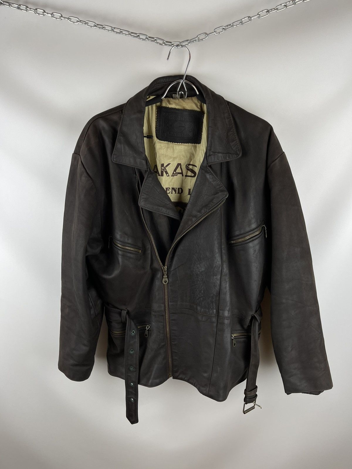 Vintage Akaso vintage 80s 90s military very rare genuine leather Size US XL / EU 56 / 4 - 1 Thumbnail