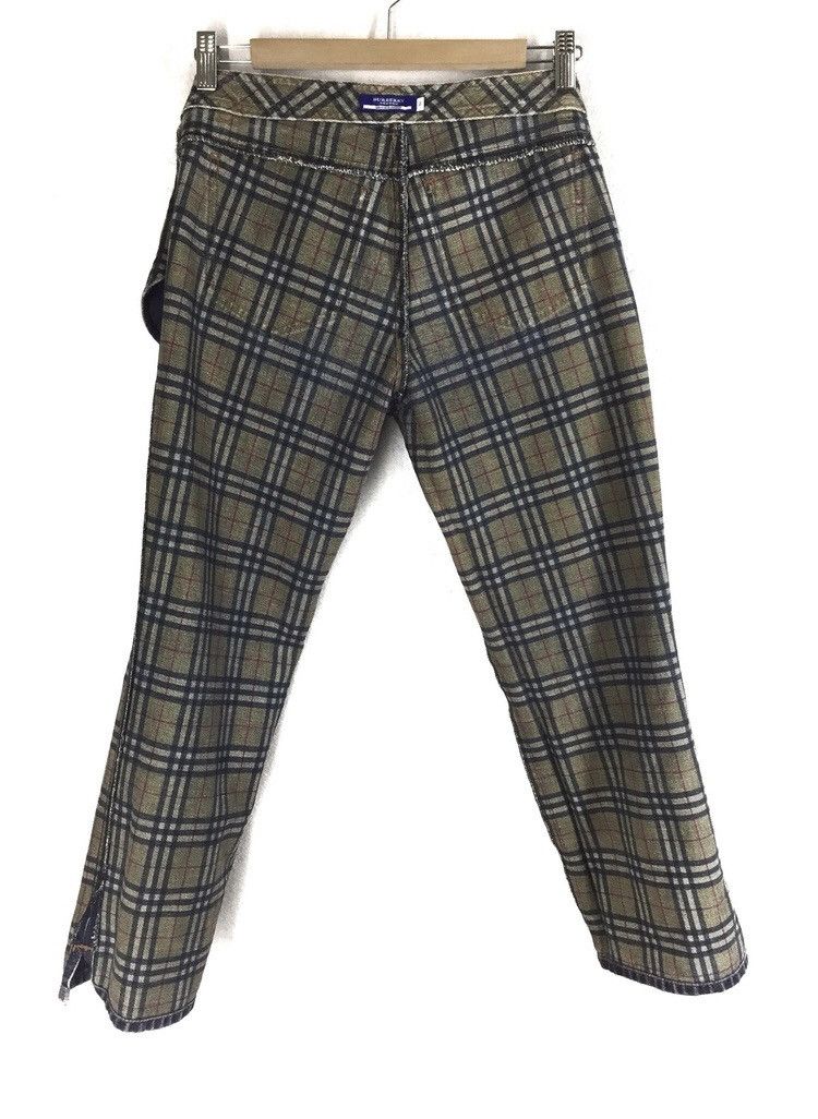 Burberry × Vintage Iconic Burberry London Blue Label Nova Check Jeans For Women Size 30" / US 8 / IT 44 - 2 Thumbnail