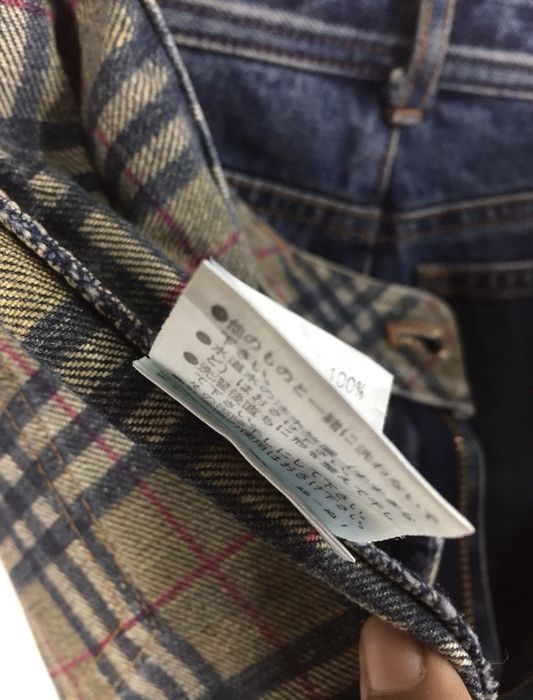Burberry Blue Label Light Blue Nova Check Plaid Straight Leg Pants main image 1