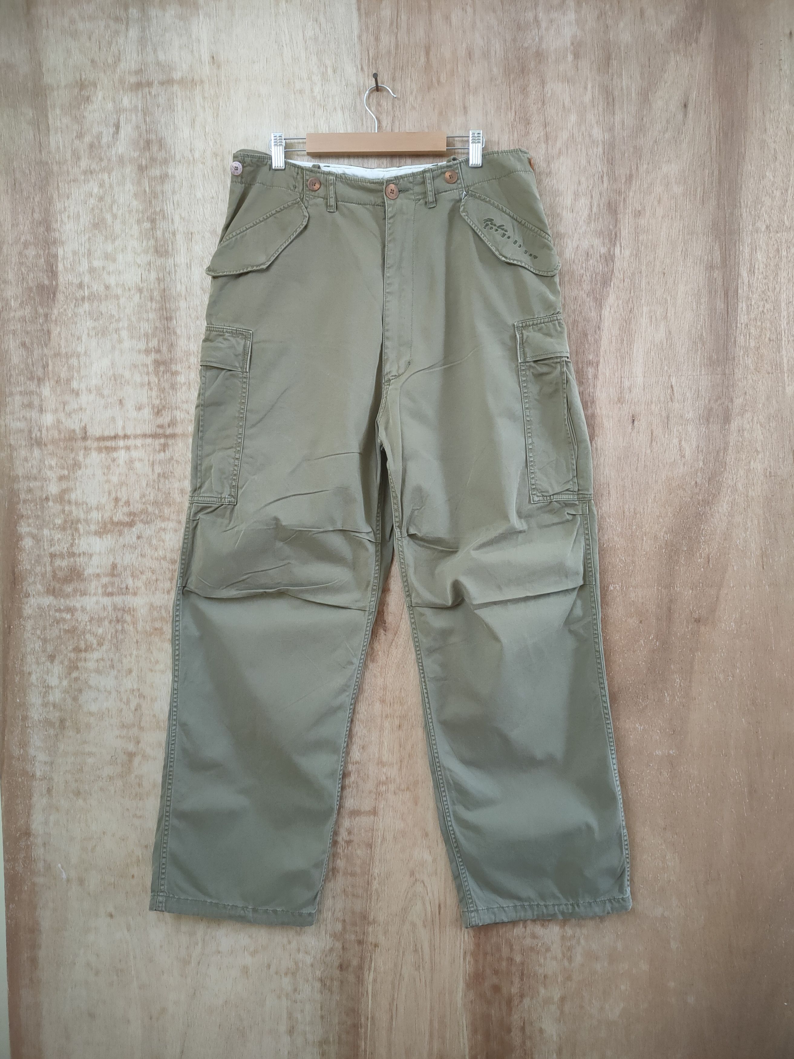 Fubu FUBU FOR US BY US VINTAGE BONDAGE BAGGY CARGO PANTS Size US 34 / EU 50 - 4 Thumbnail