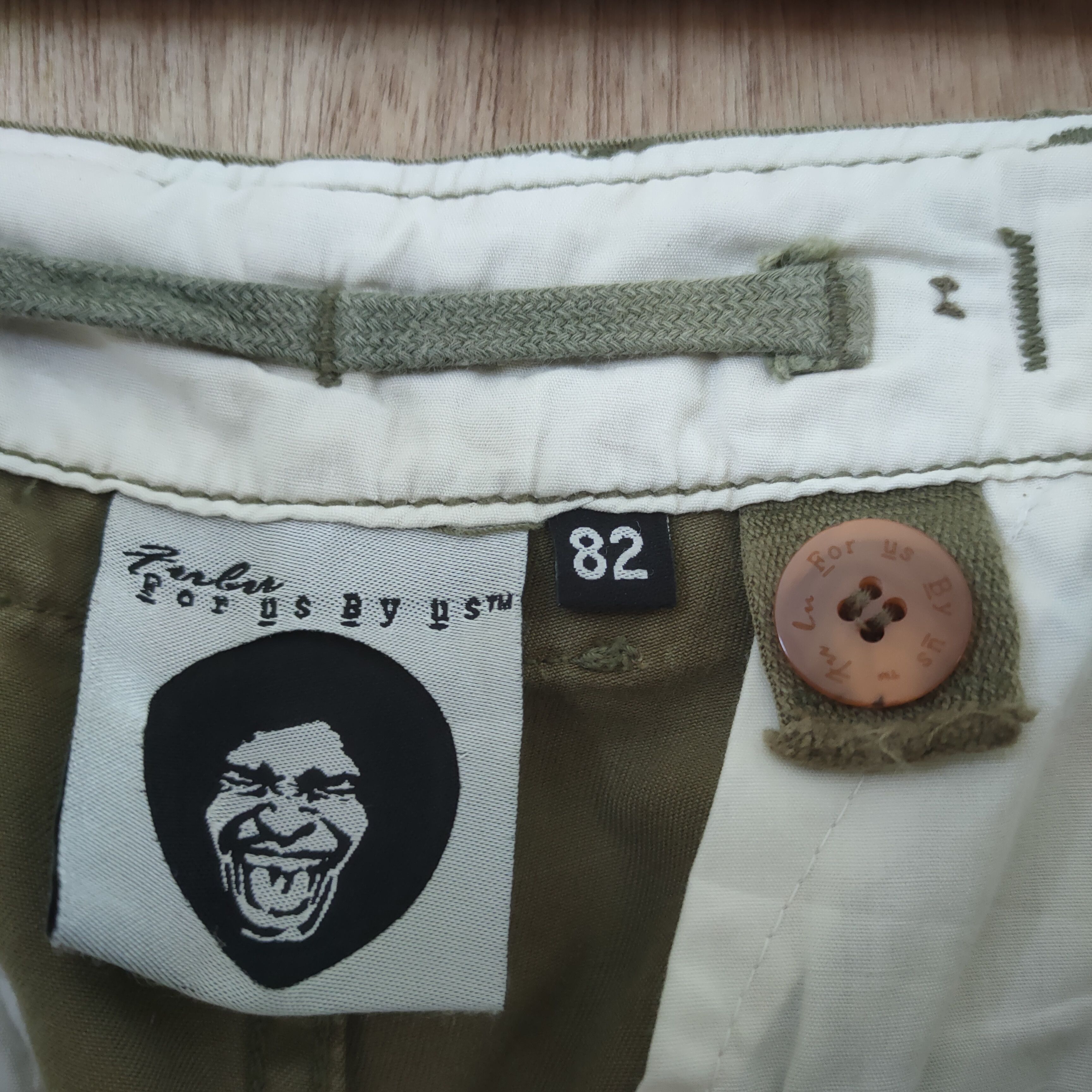 Fubu FUBU FOR US BY US VINTAGE BONDAGE BAGGY CARGO PANTS Size US 34 / EU 50 - 13 Thumbnail