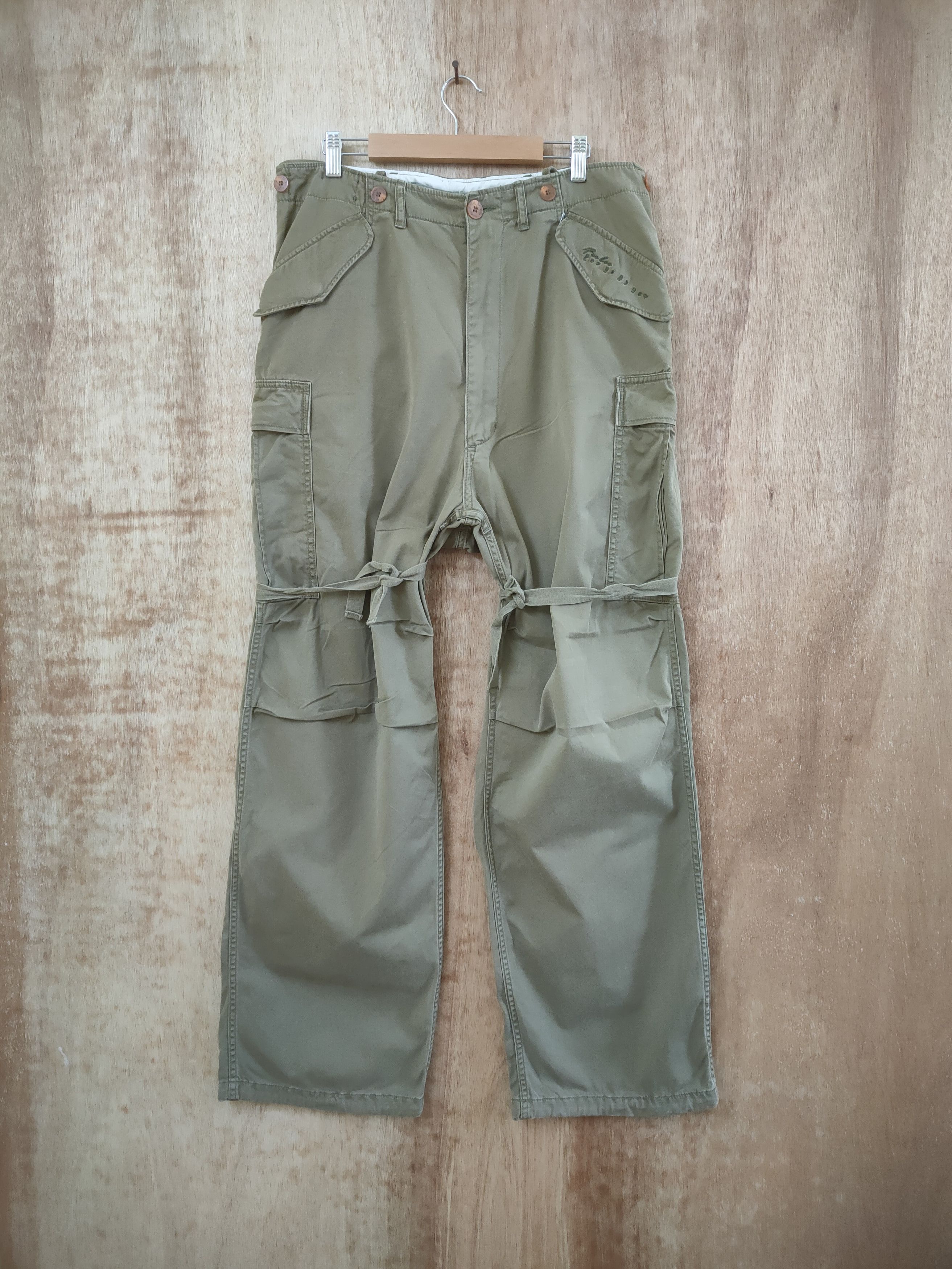 Fubu FUBU FOR US BY US VINTAGE BONDAGE BAGGY CARGO PANTS Size US 34 / EU 50 - 1 Thumbnail