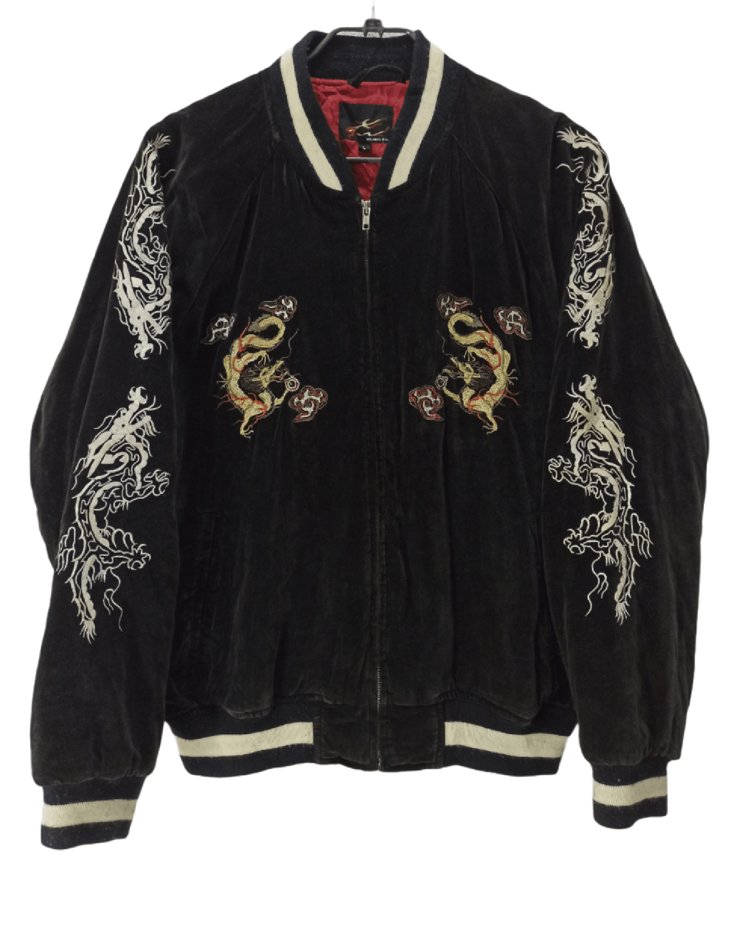 Japanese Brand "Yokosuka Japan" Velvet Sukajan Embroidered Dragon Size US L / EU 52-54 / 3 - 1 Thumbnail