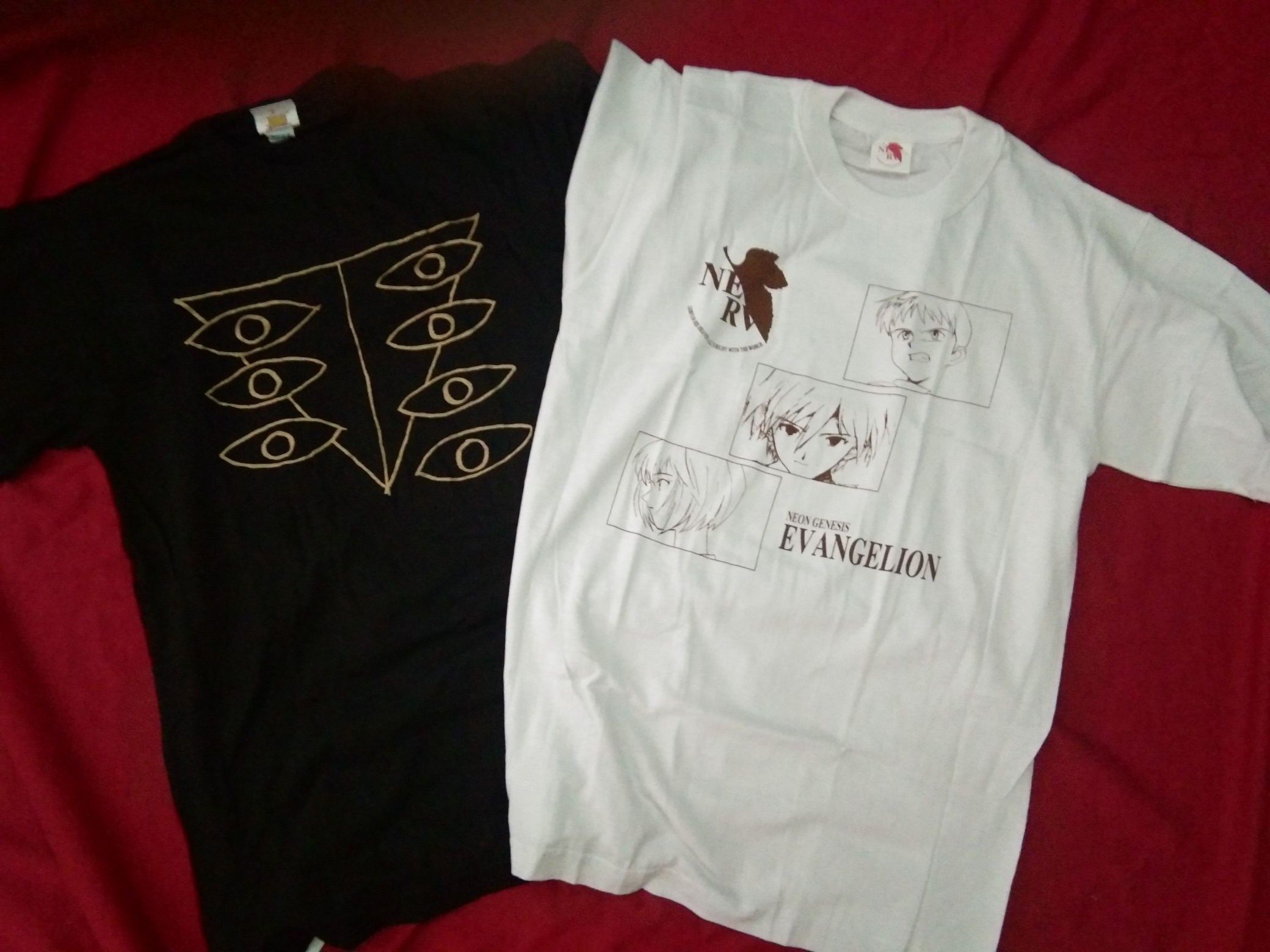 Japanese Brand × Vintage RARE DEADSTOCK VTG 2pcs Evangelion anime Rei Asuka tshirt Size US M / EU 48-50 / 2 - 2 Thumbnail