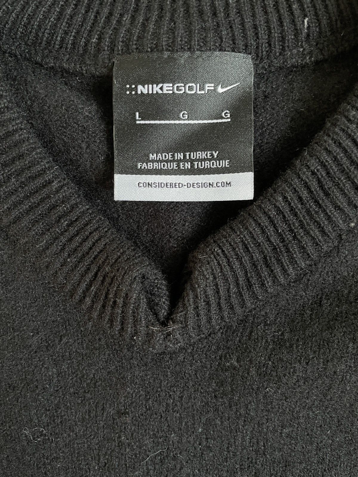 Nike Nike Golf Wool Sweater Swoosh Logo Size US L / EU 52-54 / 3 - 6 Thumbnail