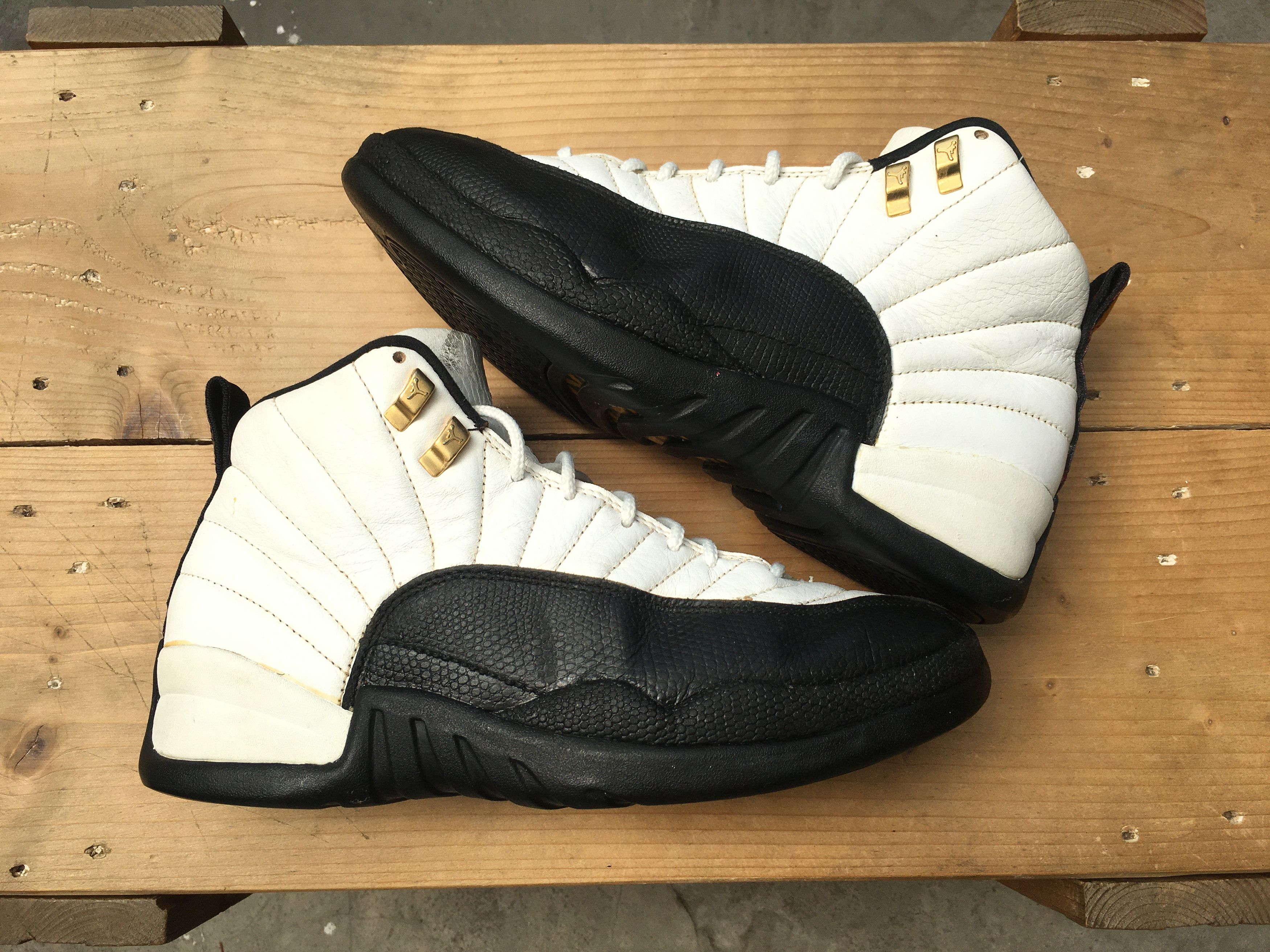 Jordan Brand × Nike × Vintage 🔥 Archive Rare Vintage Nike Air Jordan 12 OG Taxi 1996 Size US 9.5 / EU 42-43 - 18 Thumbnail
