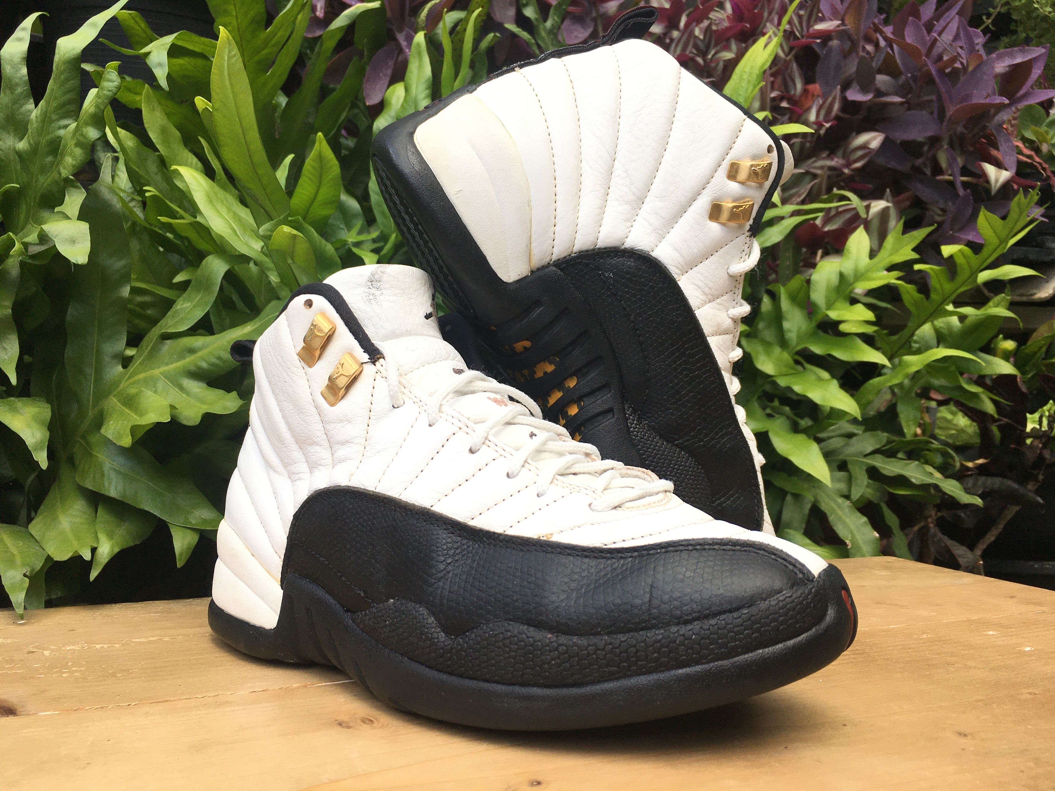 Jordan Brand × Nike × Vintage 🔥 Archive Rare Vintage Nike Air Jordan 12 OG Taxi 1996 Size US 9.5 / EU 42-43 - 2 Thumbnail