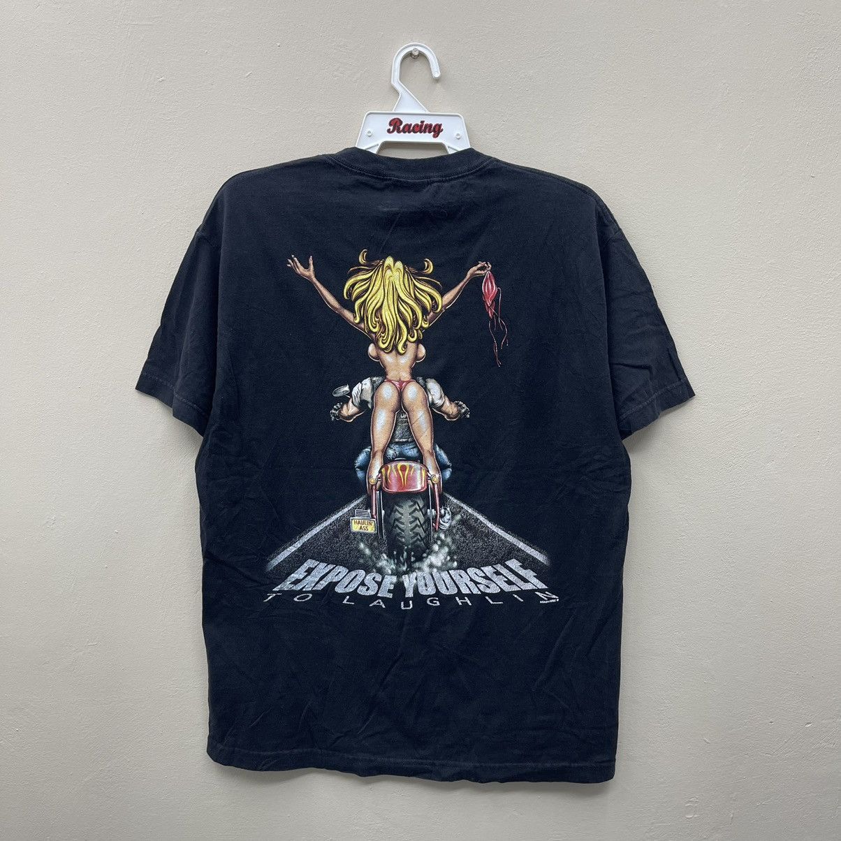 Vintage Expose Yourself To Launghlin Vintage Bike Week T-Shirt Size US L / EU 52-54 / 3 - 1 Thumbnail