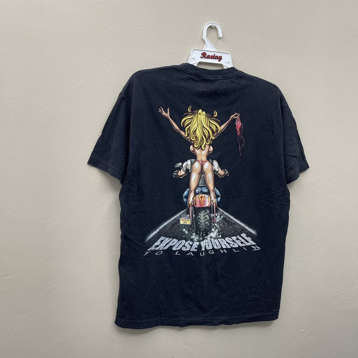 Vintage Expose Yourself To Launghlin Vintage Bike Week T-Shirt Size US L / EU 52-54 / 3 - 5 Thumbnail
