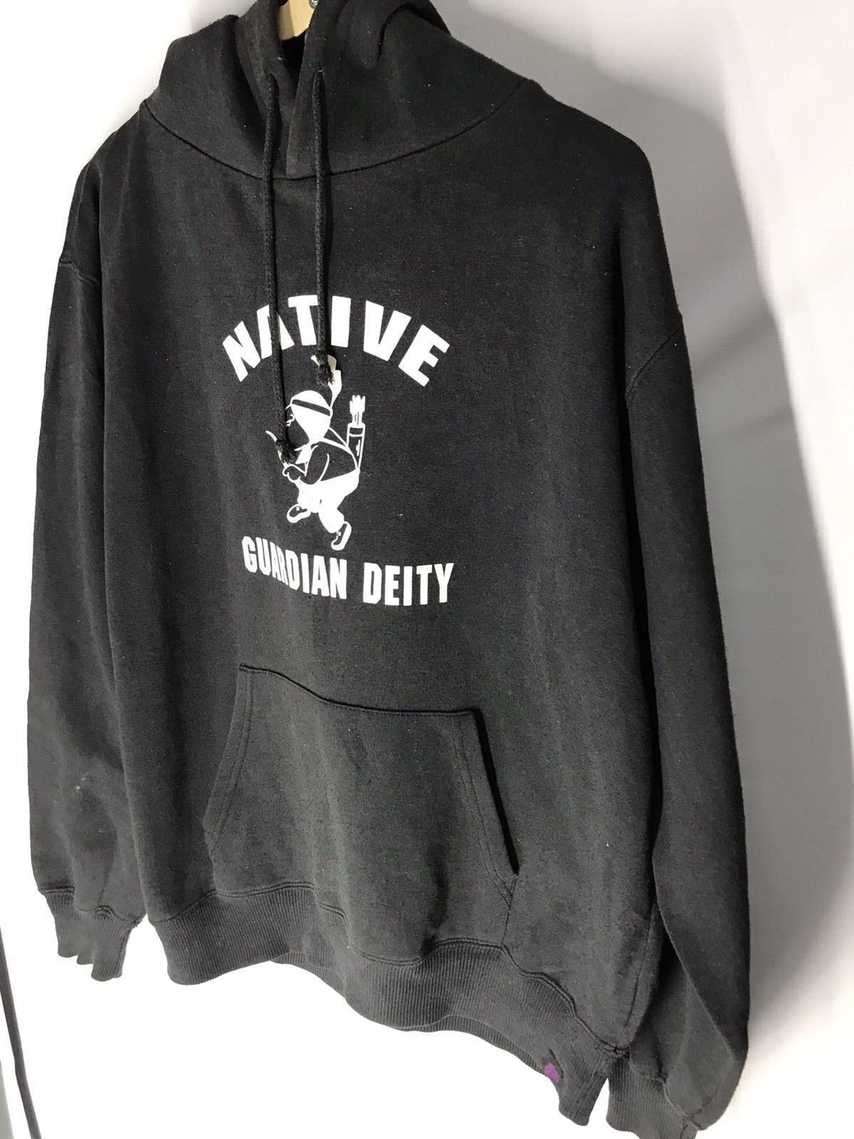 Vintage Native guardian deity hoodie pullover by free beat Size US L / EU 52-54 / 3 - 3 Thumbnail