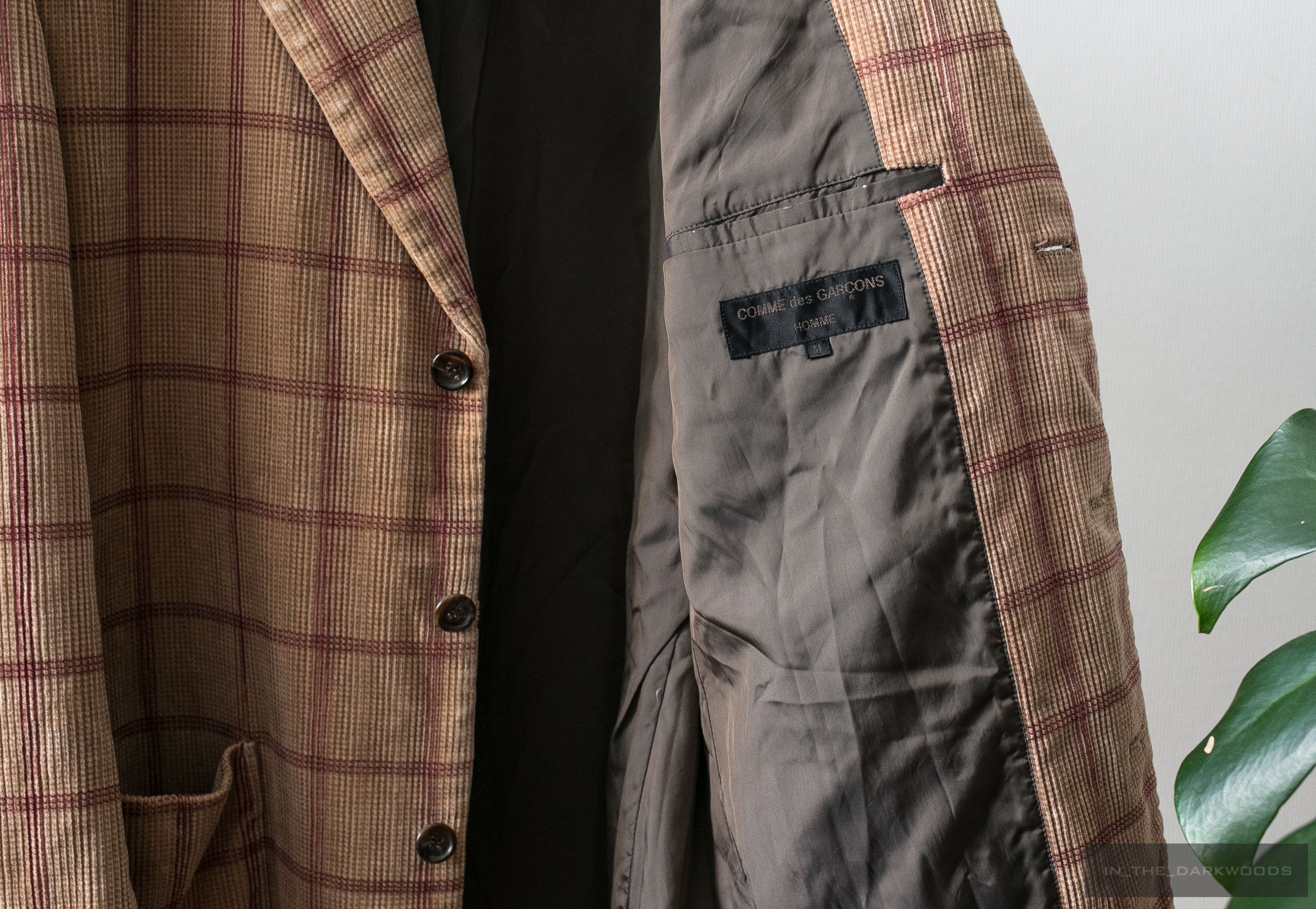 Comme des Garcons Homme 1993AW corduroy blazer Size 48R - 7 Thumbnail