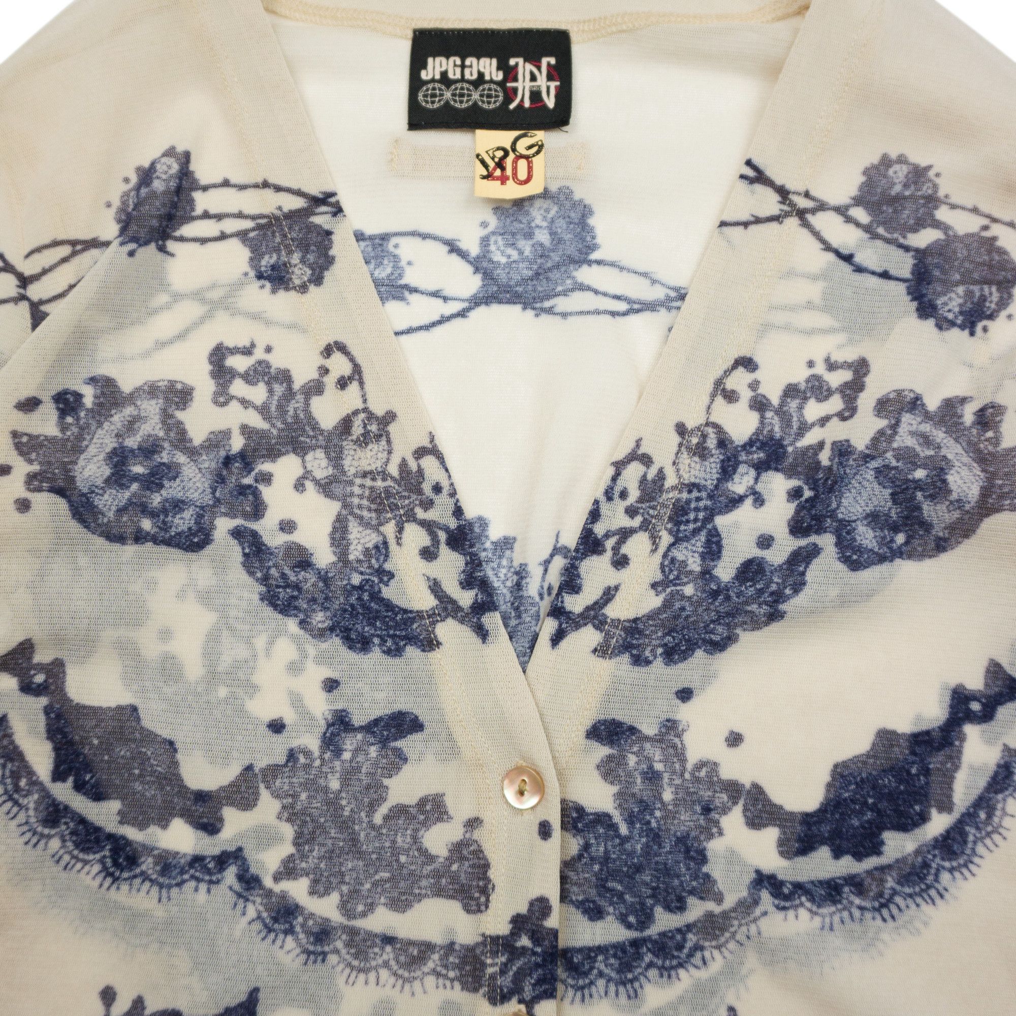 Jean Paul Gaultier Jean Paul Gaultier '90s Mesh Cardigan Size US S / EU 44-46 / 1 - 4 Thumbnail
