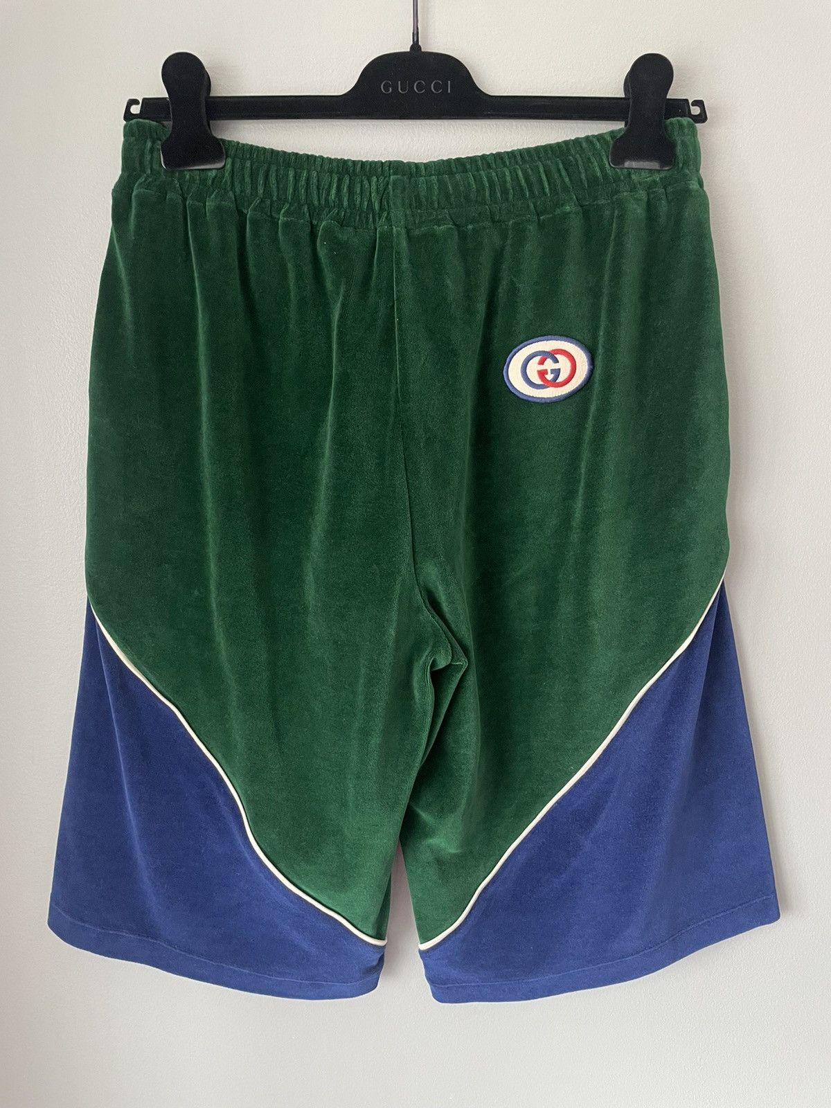 Gucci velvet shorts hotsell