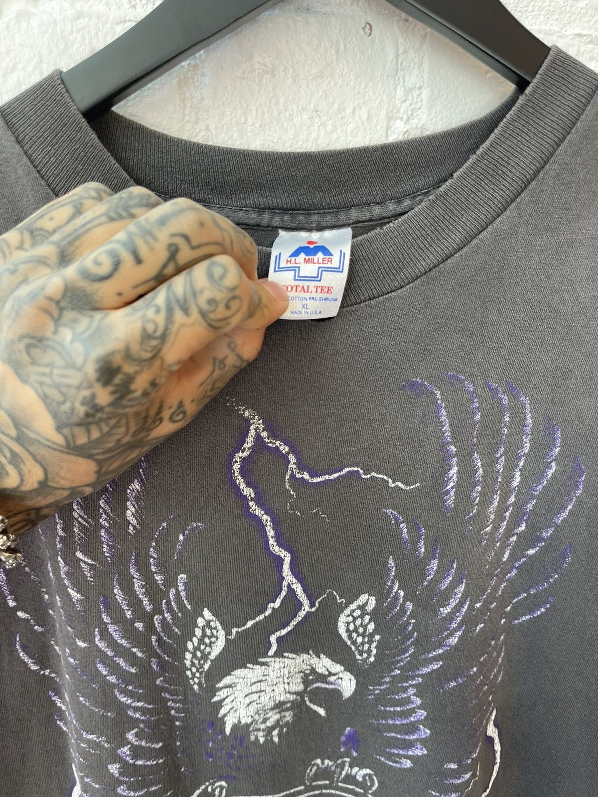 Harley Davidson × Vintage Vintage THRASHED Harley Davidson STREET THUNDER TANK SHIRT Size US XL / EU 56 / 4 - 3 Thumbnail