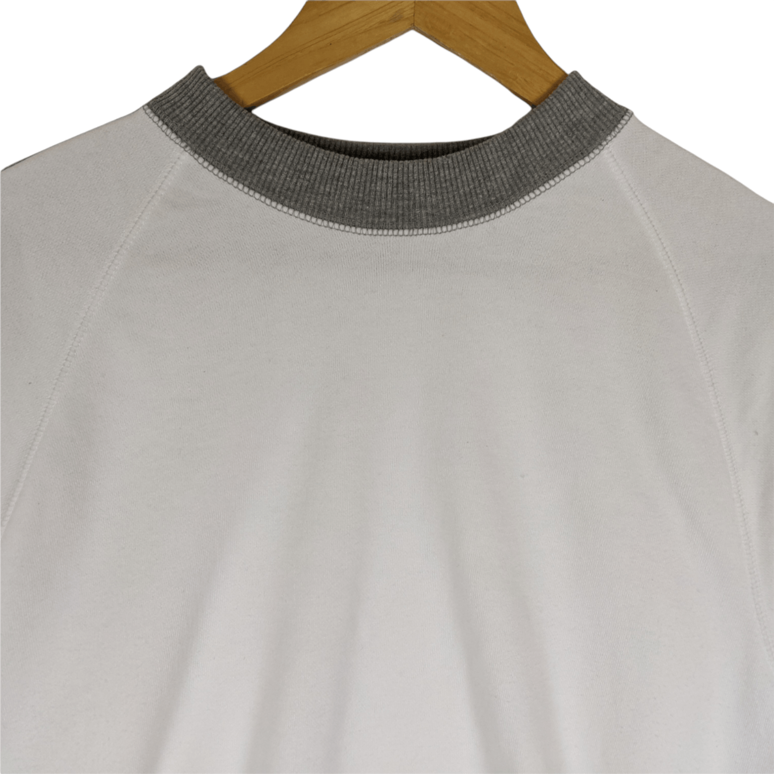 Japanese Brand × Uniqlo Vintage 2000's UNIQLO White Plain Jumper Sweatshirt Size US S / EU 44-46 / 1 - 4 Thumbnail