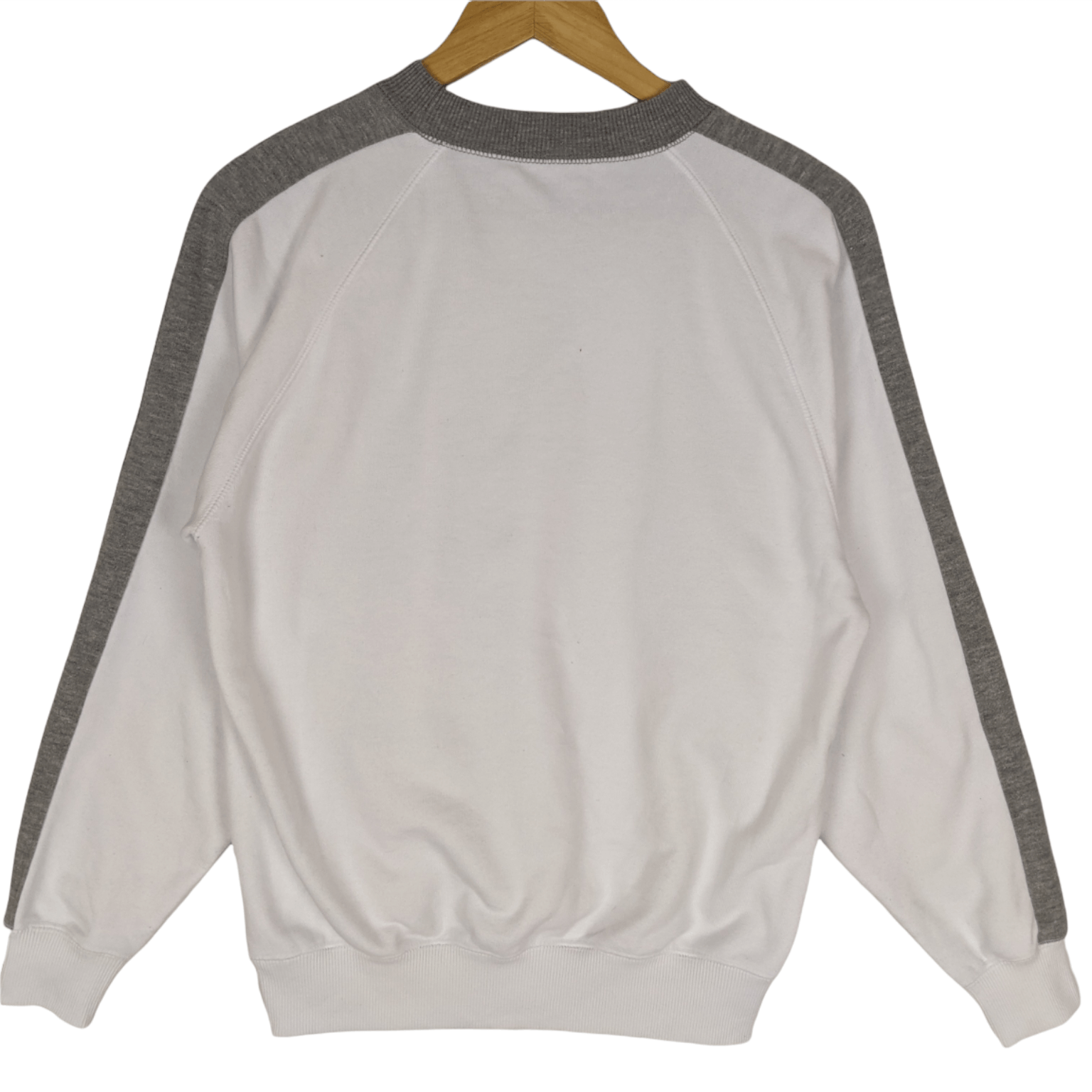 Japanese Brand × Uniqlo Vintage 2000's UNIQLO White Plain Jumper Sweatshirt Size US S / EU 44-46 / 1 - 6 Thumbnail