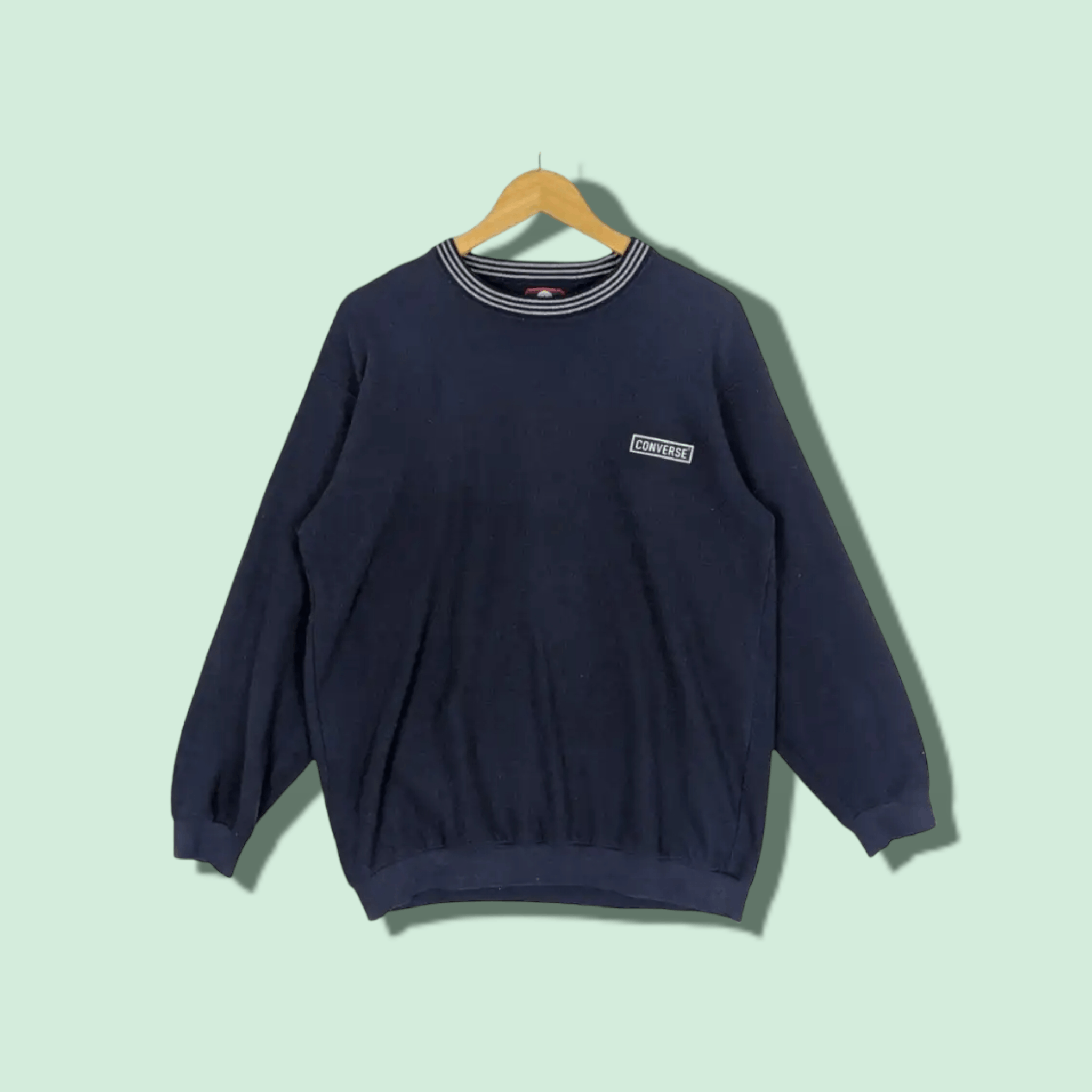 Converse CONVERSE Sportswear Skateboard Plain Jumper Sweatshirt Size US L / EU 52-54 / 3 - 1 Thumbnail