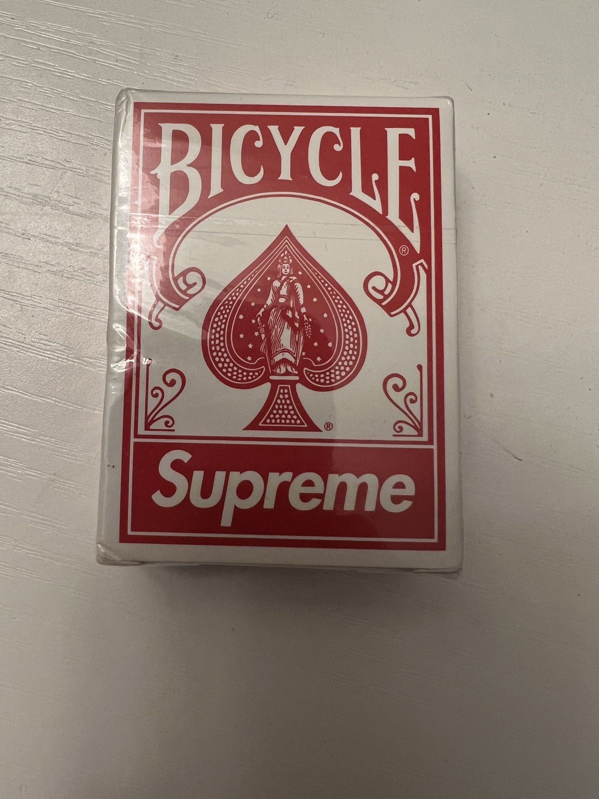 Supreme BicycleClear Playing Cards Red-