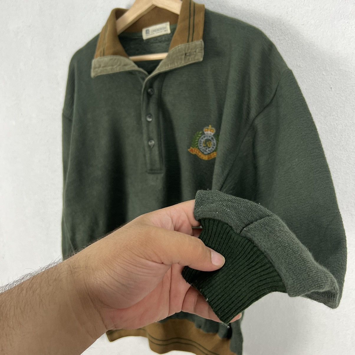 Japanese Brand VINTAGE COLLAR SWEATSHIRT UNIVERSITY LINDBERGH JAPAN Size US M / EU 48-50 / 2 - 5 Thumbnail