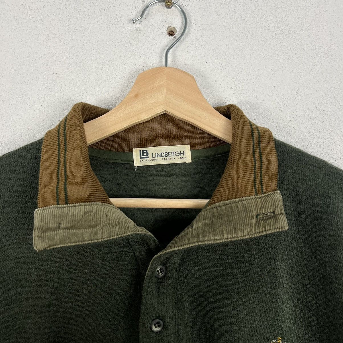 Japanese Brand VINTAGE COLLAR SWEATSHIRT UNIVERSITY LINDBERGH JAPAN Size US M / EU 48-50 / 2 - 4 Thumbnail