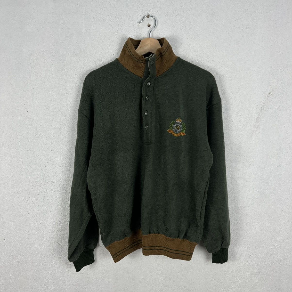 Japanese Brand VINTAGE COLLAR SWEATSHIRT UNIVERSITY LINDBERGH JAPAN Size US M / EU 48-50 / 2 - 10 Thumbnail