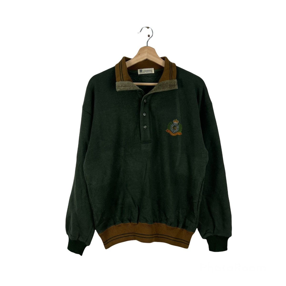 Japanese Brand VINTAGE COLLAR SWEATSHIRT UNIVERSITY LINDBERGH JAPAN Size US M / EU 48-50 / 2 - 1 Thumbnail