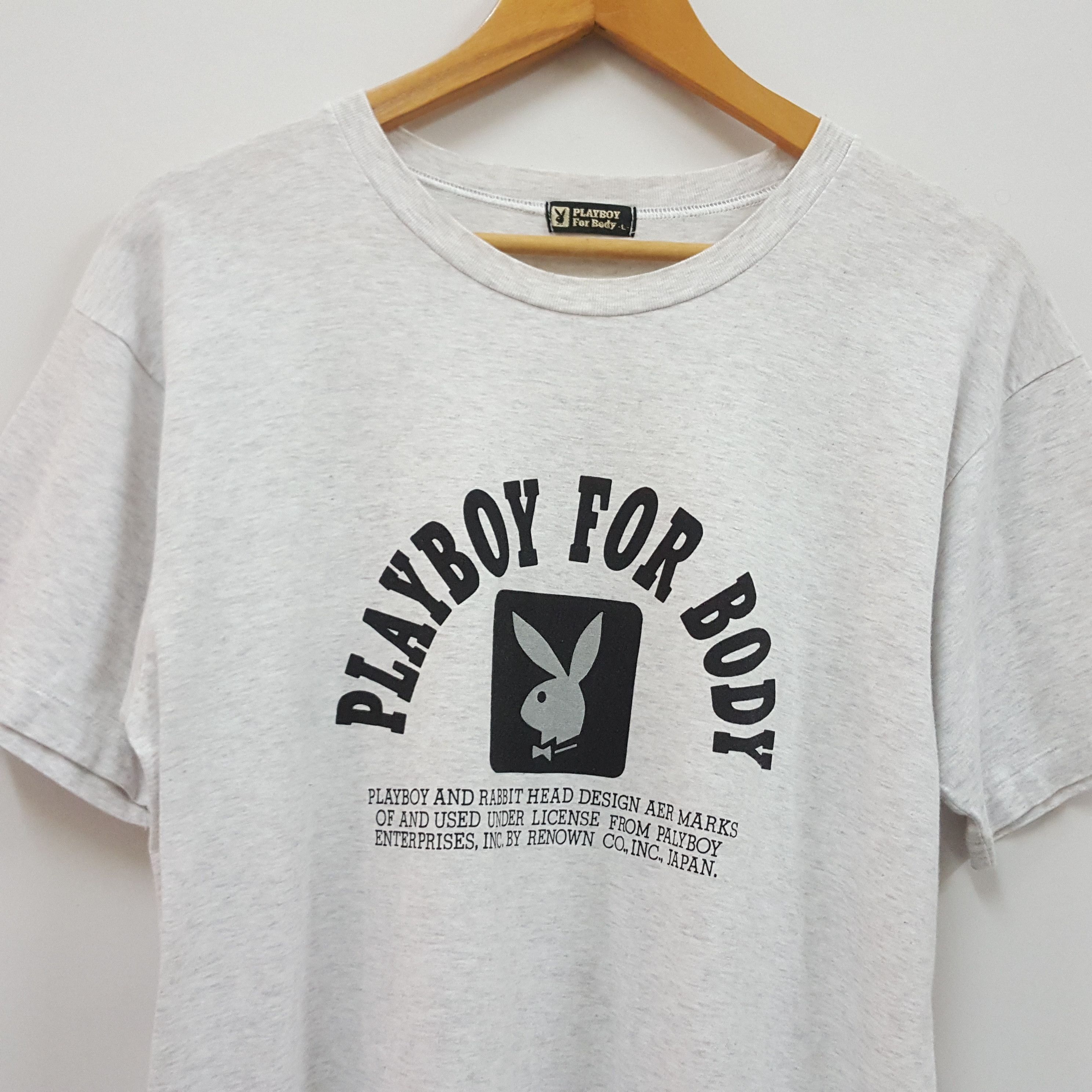 Playboy × Vintage Vintage PLAYBOY big logo Playboy for body t-shirt size L Size US L / EU 52-54 / 3 - 2 Thumbnail