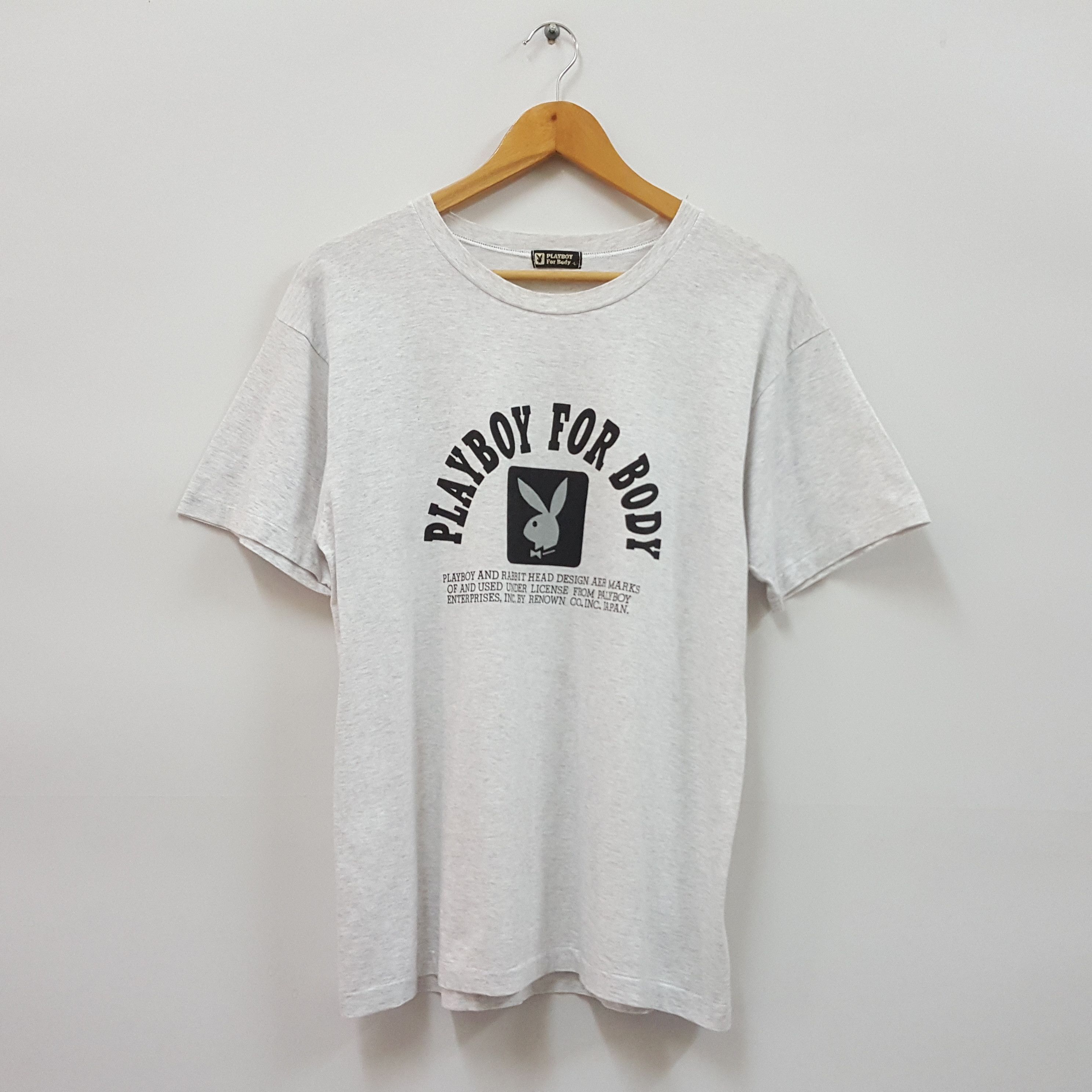 Playboy × Vintage Vintage PLAYBOY big logo Playboy for body t-shirt size L Size US L / EU 52-54 / 3 - 1 Thumbnail