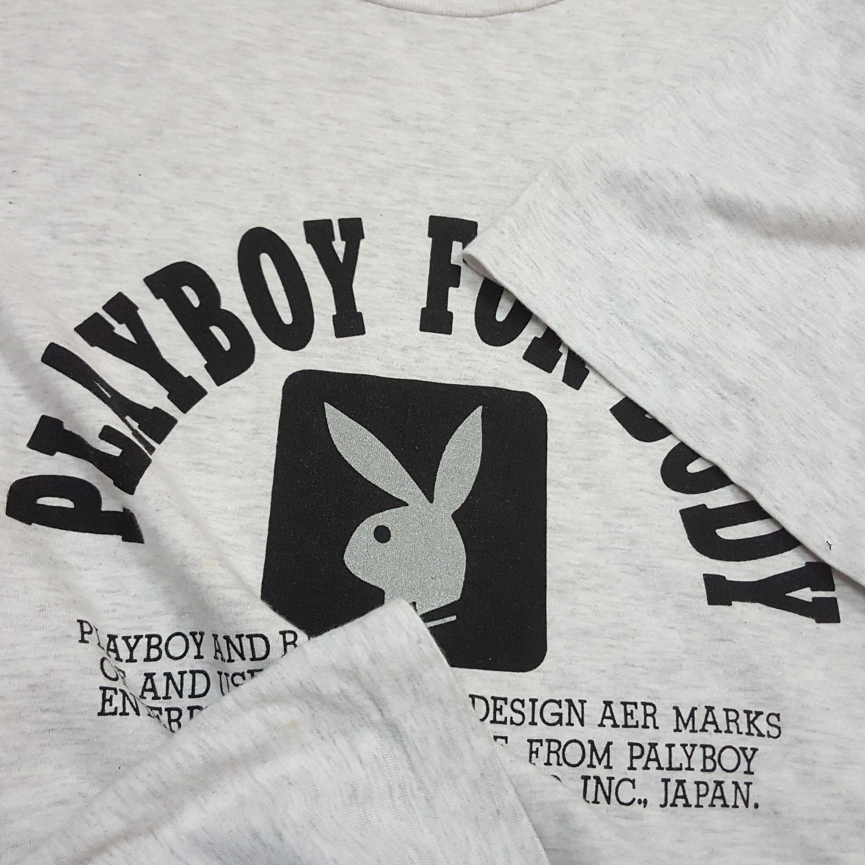 Playboy × Vintage Vintage PLAYBOY big logo Playboy for body t-shirt size L Size US L / EU 52-54 / 3 - 5 Thumbnail