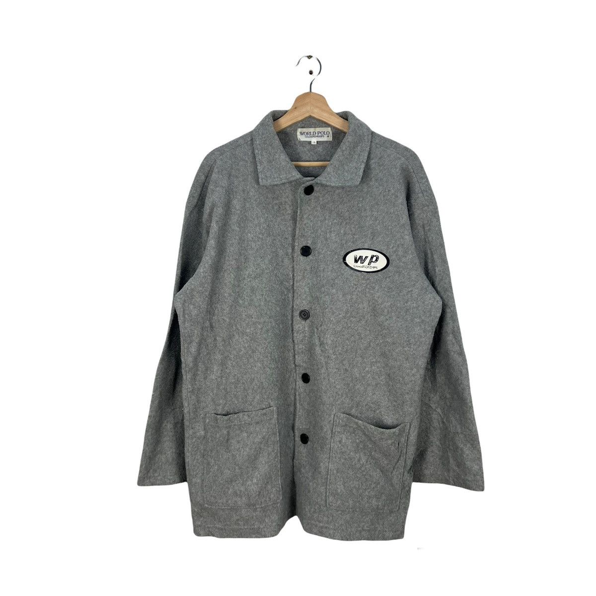Japanese Brand VINTAGE WORLD POLO CHAMPIONSHIP FLEECE JACKET BIG LOGO Size US L / EU 52-54 / 3 - 1 Thumbnail