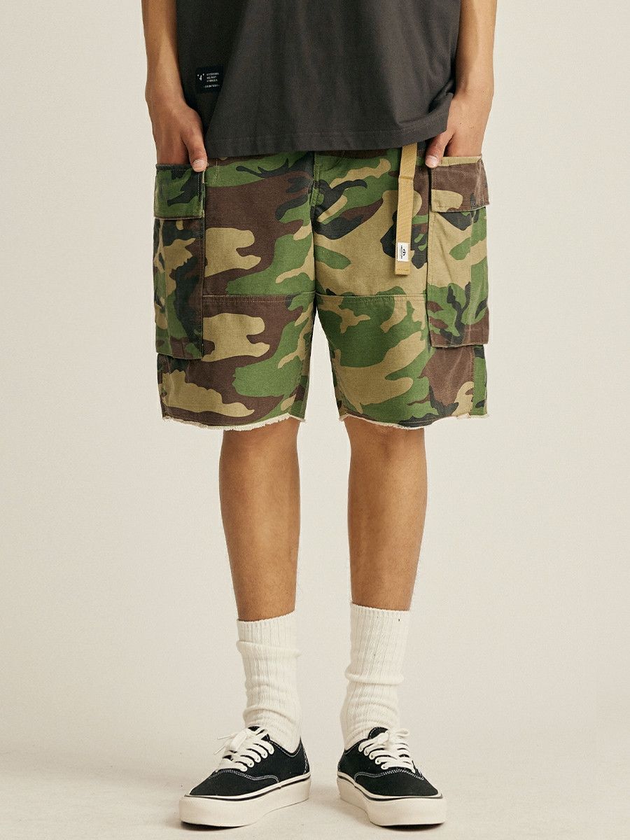 camo cargo shorts