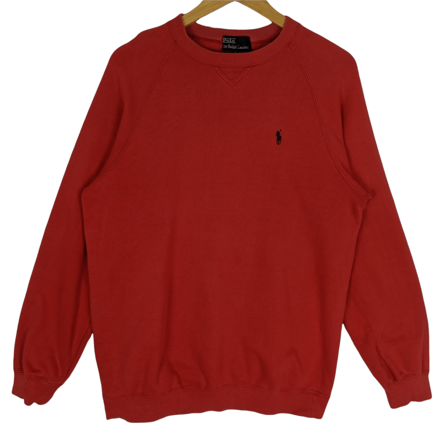 Polo Ralph Lauren Vintage POLO RALPH LAUREN Red Plain Jumper Sweatshirt Size US L / EU 52-54 / 3 - 2 Thumbnail