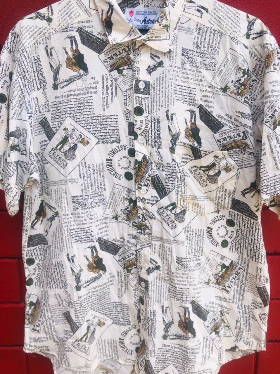 Japanese Brand × Vintage Vintage Astray Japanese Designer Fashion Style Shirt Size US L / EU 52-54 / 3 - 4 Thumbnail