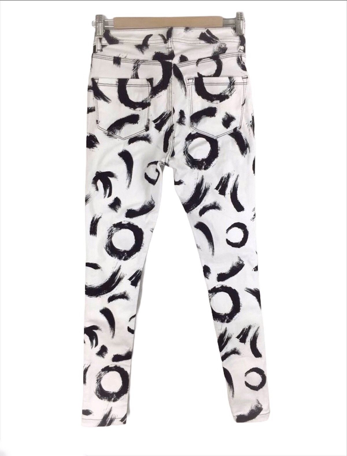 Designer Japanese Brand Emoda Art Design Skinny Pants Size US 28 / EU 44 - 2 Thumbnail