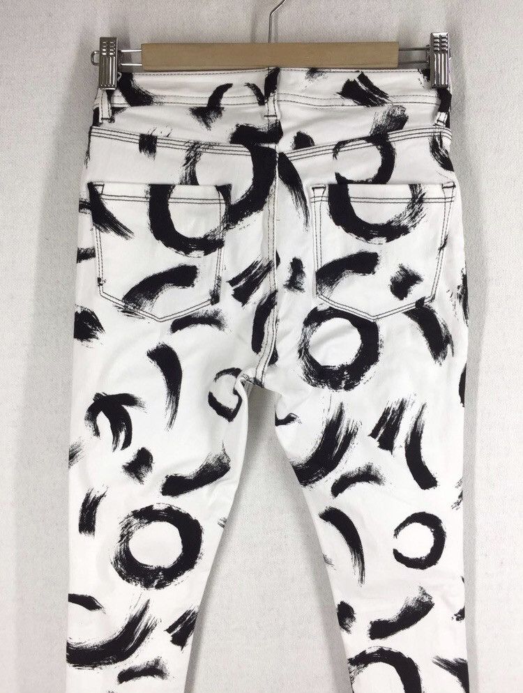 Designer Japanese Brand Emoda Art Design Skinny Pants Size US 28 / EU 44 - 8 Thumbnail