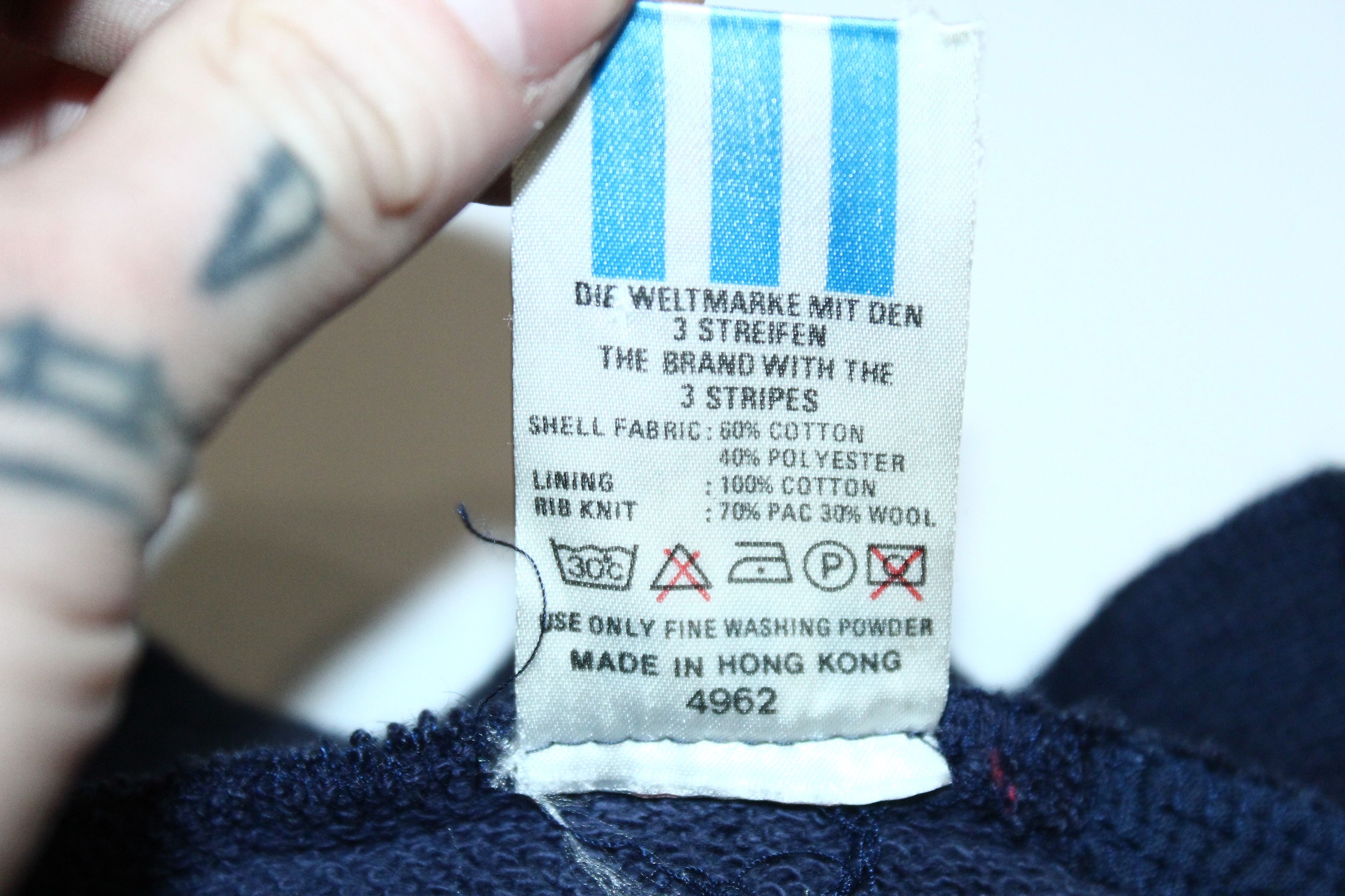 Adidas 💥 Rare VTG 💥 80s Adidas Box Logo Baggy Cardigan Size US M / EU 48-50 / 2 - 4 Thumbnail