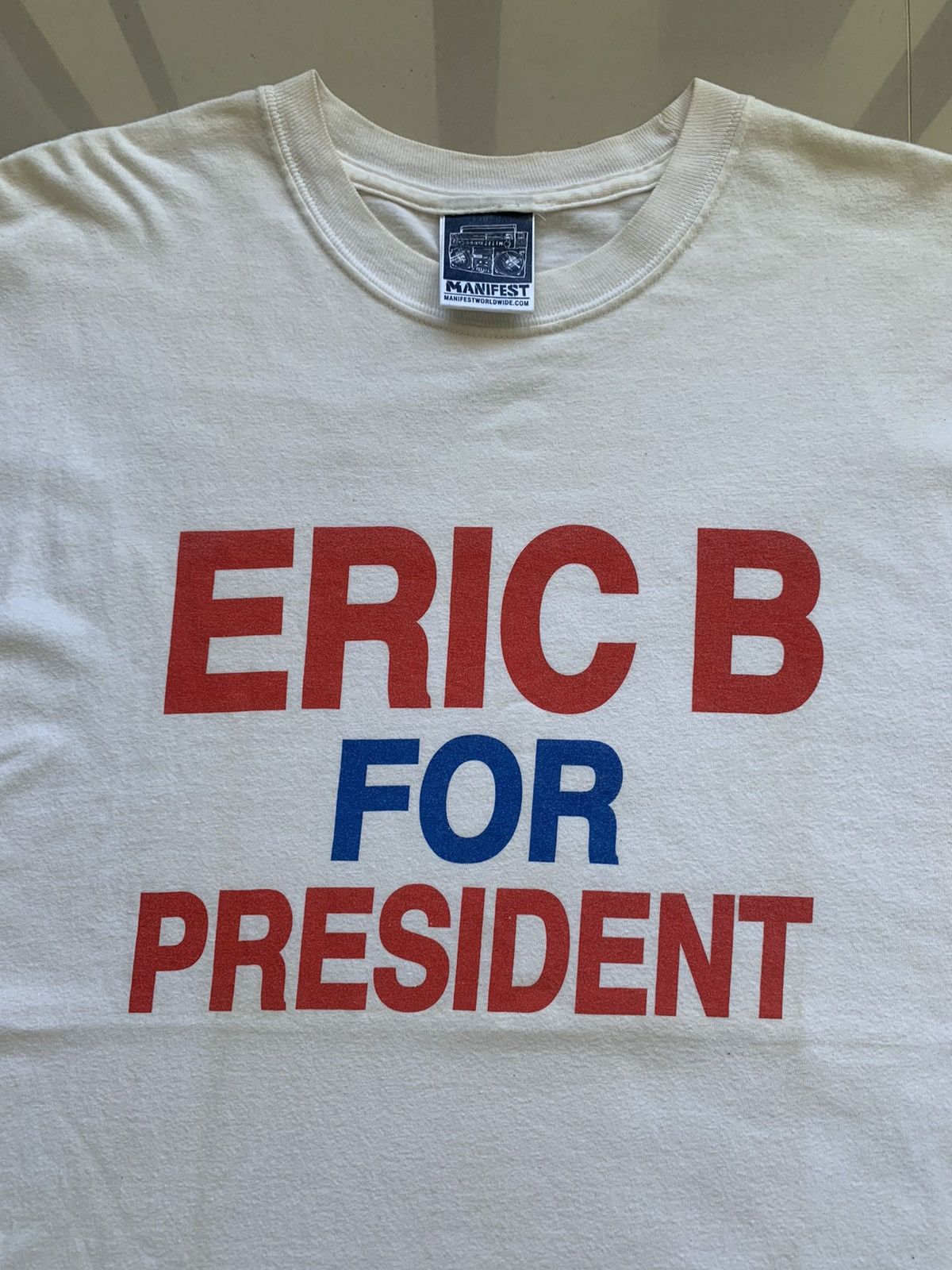 Band Tees × Rap Tees × Vintage Vintage Eric B For President Hiphop T-Shirt Size US L / EU 52-54 / 3 - 2 Thumbnail
