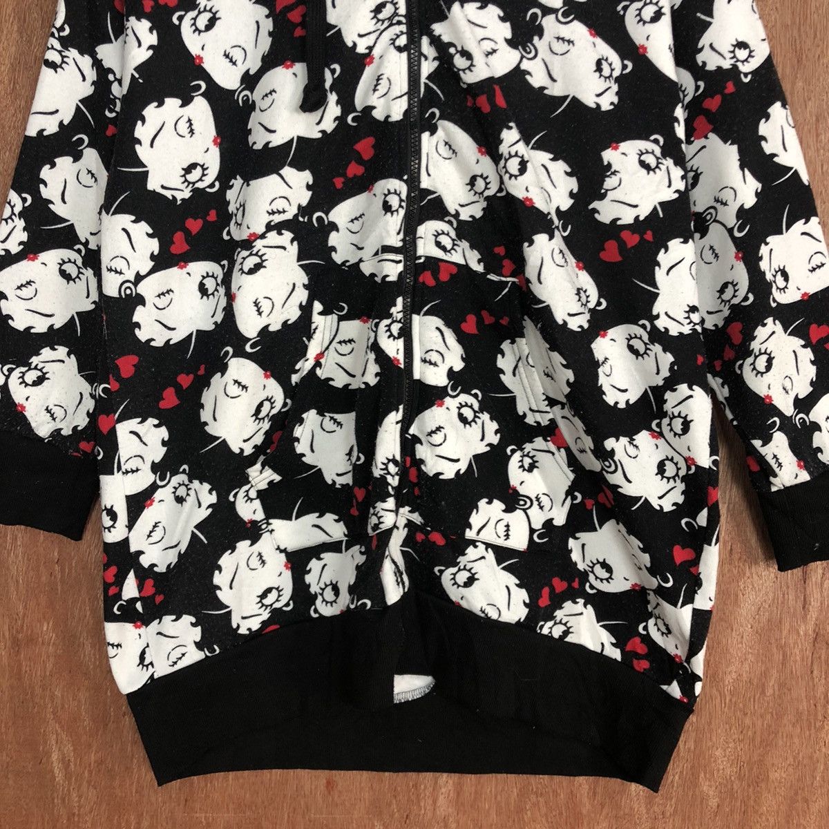Cartoon Network D Betty Boop X Strange Heaven black Full Print Hoodies #c863 Size US L / EU 52-54 / 3 - 8 Thumbnail