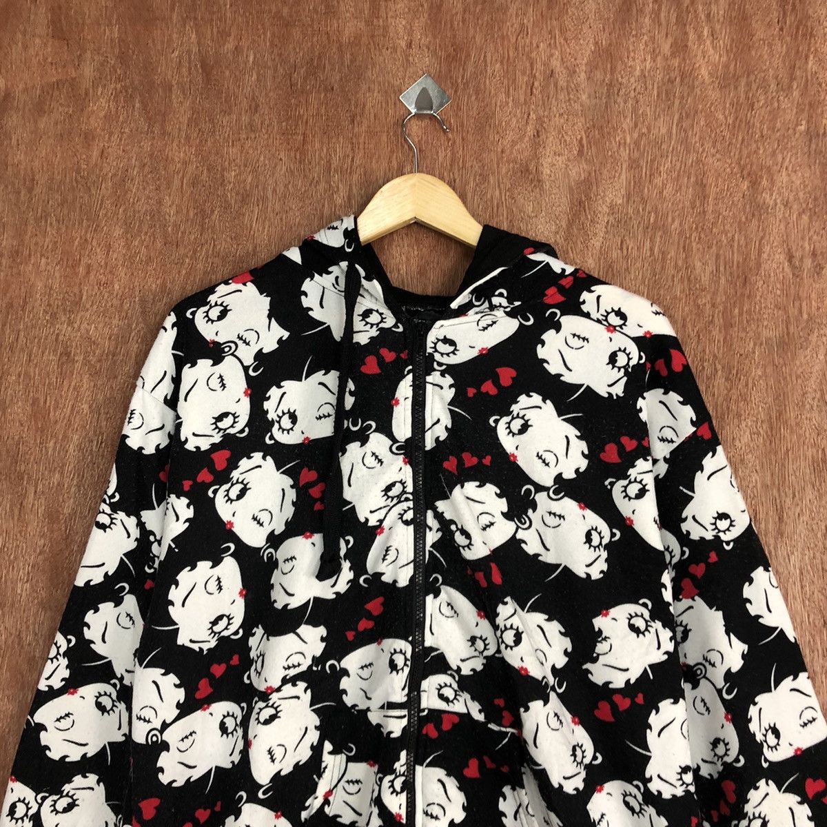 Cartoon Network D Betty Boop X Strange Heaven black Full Print Hoodies #c863 Size US L / EU 52-54 / 3 - 2 Thumbnail